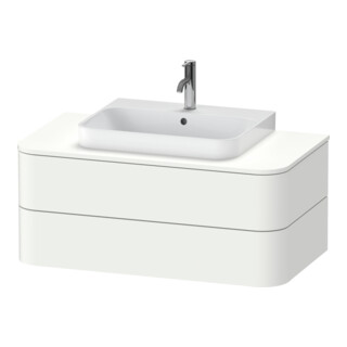 Duravit Meuble sous-lavabo Happy D.2 Plus 100x55 cm, blanc mat, 2 tiroirs, pour MWT