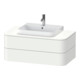 Duravit Meuble sous-lavabo Happy D.2 Plus 100x55 cm, blanc mat, 2 tiroirs, pour MWT-1