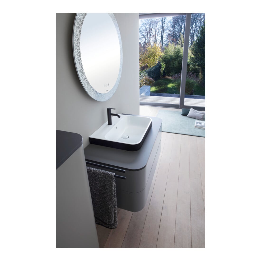 Duravit Meuble sous lavabo Happy D.2 Plus 100x55 cm, f K, 2 tiroirs, f MWT, gs, st-g m