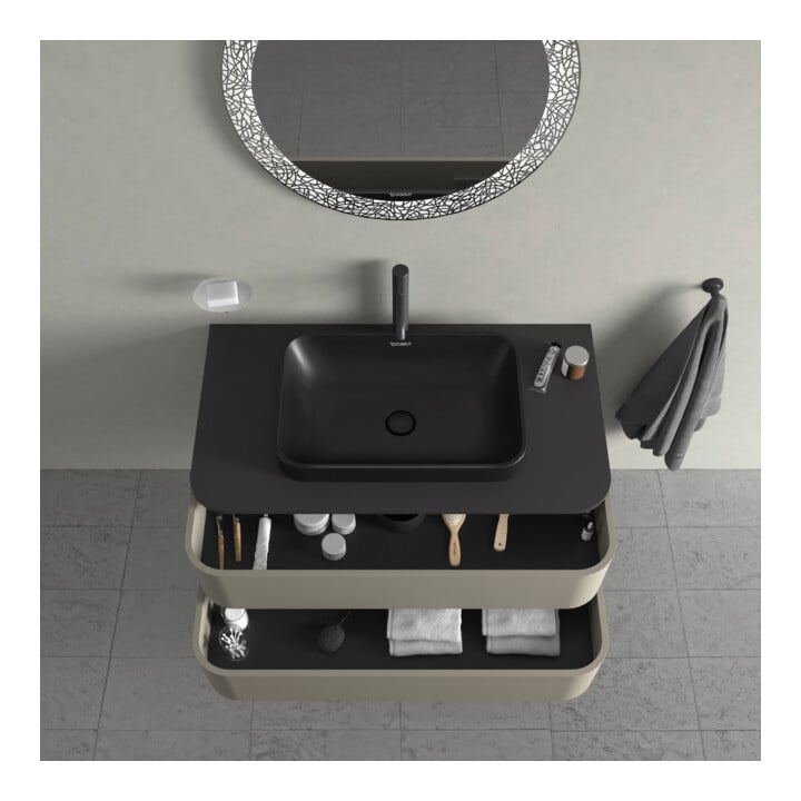 Duravit Meuble sous-lavabo Happy D.2 Plus 100x55cm, f K, 2 tiroirs, f AWT, st-g s-mat