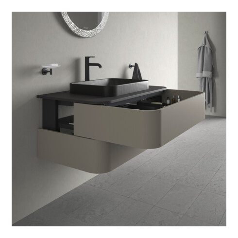 Duravit Meuble sous-lavabo Happy D.2 Plus 100x55cm, f K, 2 tiroirs, f AWT, st-g s-mat