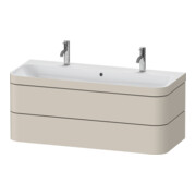 Duravit Meuble sous-lavabo Happy D.2 Plus 117,5x49 cm, 1 tiroir, 2 coulissants, taupe mat