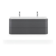 Duravit Meuble sous-lavabo Happy D.2 Plus 117,5x49 cm, 1 tiroir, 2 portes, graphite mat