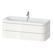 Duravit Meuble sous-lavabo Happy D.2 Plus 117,5x49 cm, 2 tiroirs, 1 HL, blanc brillant