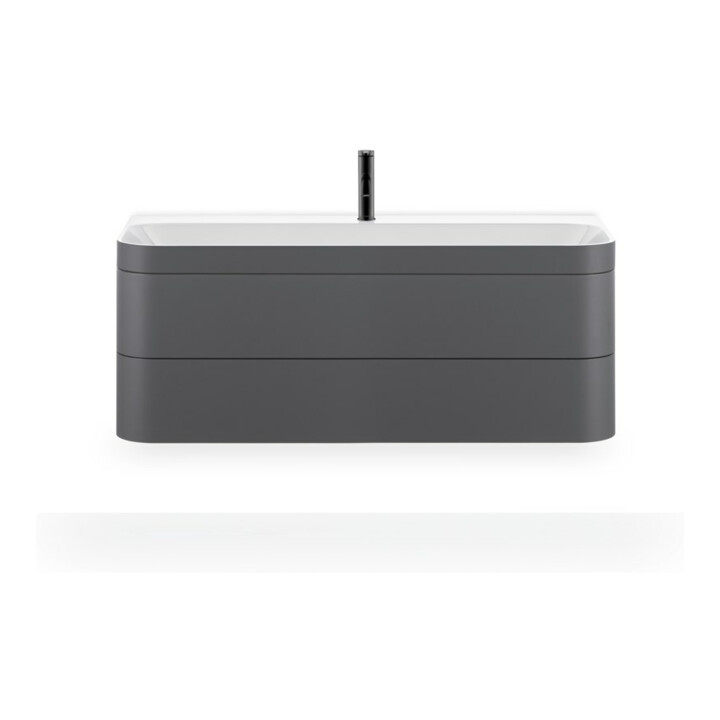 Duravit Meuble sous-lavabo Happy D.2 Plus 117,5x49 cm, 2 tiroirs, 1 HL, graphite mat