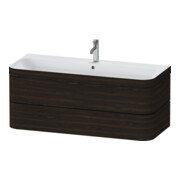 Duravit Meuble sous-lavabo Happy D.2 Plus 117,5x49 cm, 2 tiroirs, 1 HL, noyer mat-1