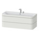 Duravit Meuble sous-lavabo Happy D.2 Plus 117,5x49 cm, 2 tiroirs, 2 poignées, chêne nordique mat-1