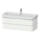 Duravit Meuble sous lavabo Happy D.2 Plus 117,5x49 cm, blanc satin, 2 tiroirs-1