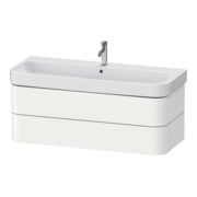 Duravit Meuble sous lavabo Happy D.2 Plus 117,5x49 cm, blanc satin, 2 tiroirs