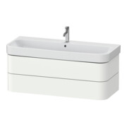 Duravit Meuble sous-lavabo Happy D.2 Plus 117,5x49 cm, blanc super mat, 2 tiroirs