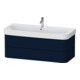Duravit Meuble sous lavabo Happy D.2 Plus 117,5x49 cm, bleu mat, 2 tiroirs-1