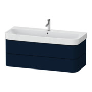 Duravit Meuble sous lavabo Happy D.2 Plus 117,5x49 cm, bleu mat, 2 tiroirs-1