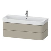 Duravit Meuble sous lavabo Happy D.2 Plus 117,5x49 cm, Tau mat, 2 tiroirs