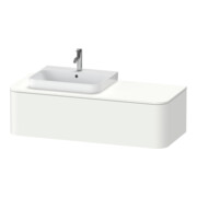 Duravit Meuble sous lavabo Happy D.2 Plus 130x55 cm, 1 porte, gauche, blanc mat