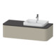 Duravit Meuble sous lavabo Happy D.2 Plus 130x55 cm, 1 tiroir, AWT, B droite, Taupe mat-1