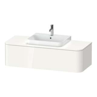 Duravit Meuble sous-lavabo Happy D.2 Plus 130x55 cm, 1 tiroir, blanc brillant