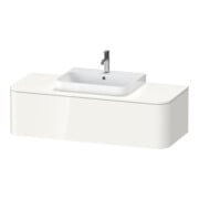 Duravit Meuble sous-lavabo Happy D.2 Plus 130x55 cm, 1 tiroir, blanc brillant