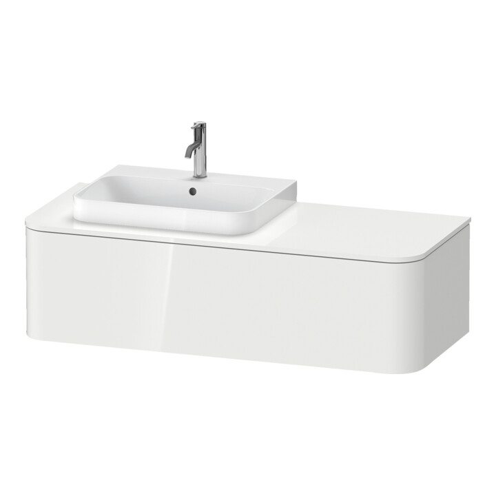 Duravit Meuble sous-lavabo Happy D.2 Plus 130x55 cm, 1 tiroir, blanc mat