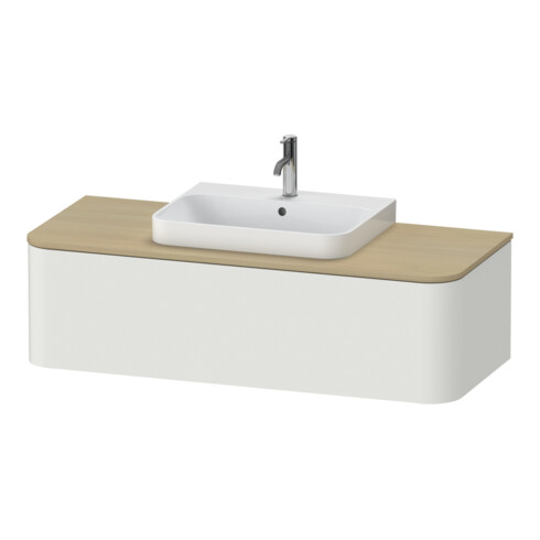 Duravit Meuble sous-lavabo Happy D.2 Plus 130x55 cm, 1 tiroir, blanc mat