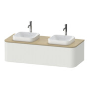 Duravit Meuble sous-lavabo Happy D.2 Plus 130x55 cm, 1 tiroir, blanc nord mat