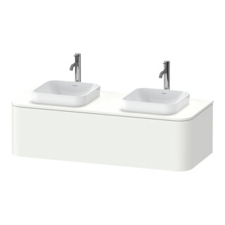 Duravit Meuble sous-lavabo Happy D.2 Plus 130x55 cm, 1 tiroir, blanc super mat