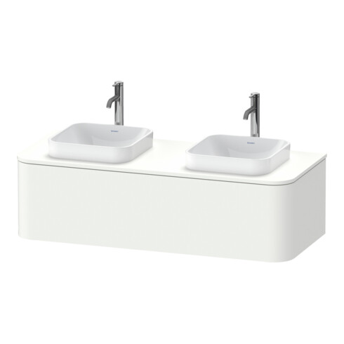 Duravit Meuble sous-lavabo Happy D.2 Plus 130x55 cm, 1 tiroir, blanc super mat