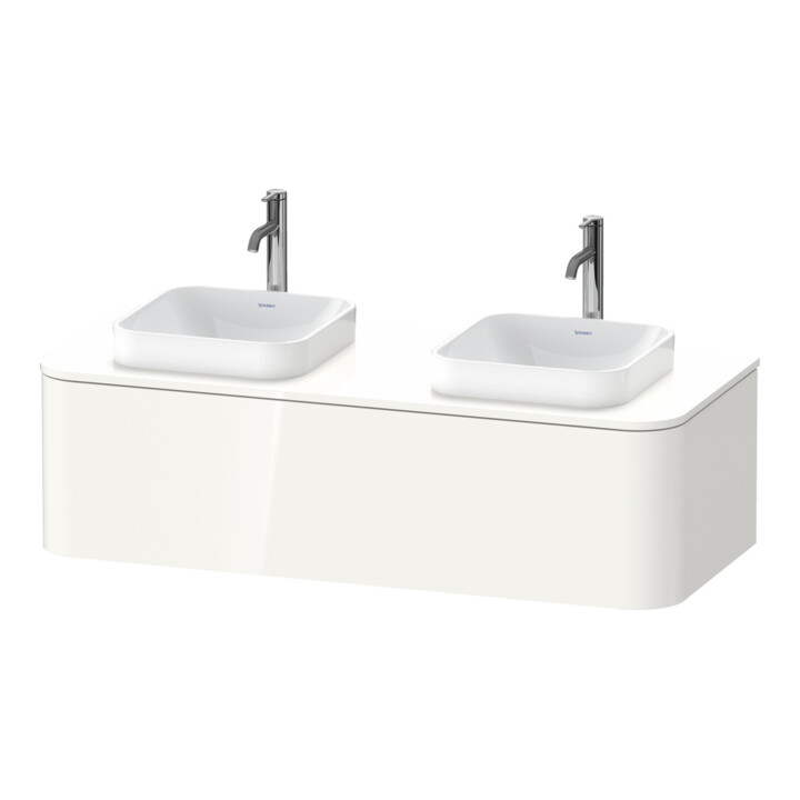 Duravit Meuble sous-lavabo Happy D.2 Plus 130x55 cm, 1 tiroir, blanc super mat