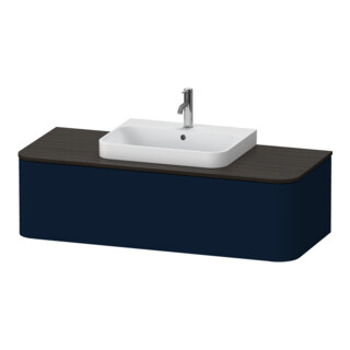 Duravit Meuble sous lavabo Happy D.2 Plus 130x55 cm, 1 tiroir, bleu mat