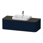 Duravit Meuble sous lavabo Happy D.2 Plus 130x55 cm, 1 tiroir, bleu mat