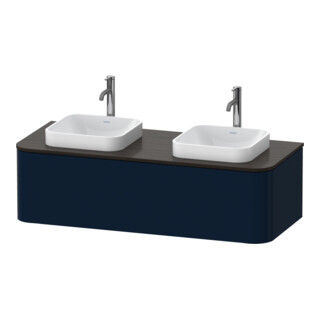 Duravit Meuble sous lavabo Happy D.2 Plus 130x55 cm, 1 tiroir, bleu mat s-matt