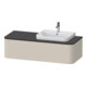 Duravit Meuble sous-lavabo Happy D.2 Plus 130x55 cm, 1 tiroir, f AWT, Beck. droite, Tau mat-1