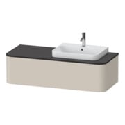 Duravit Meuble sous-lavabo Happy D.2 Plus 130x55 cm, 1 tiroir, f AWT, Beck. droite, Tau mat