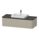 Duravit Meuble sous-lavabo Happy D.2 Plus 130x55 cm, 1 tiroir, taupe mat-1