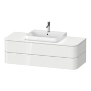 Duravit Meuble sous-lavabo Happy D.2 Plus 130x55 cm, 2 tiroirs, blanc brillant-4