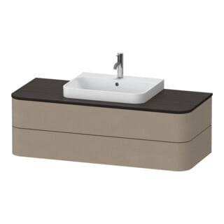 Duravit Meuble sous-lavabo Happy D.2 Plus 130x55 cm, 2 tiroirs, lin
