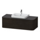 Duravit Meuble sous-lavabo Happy D.2 Plus 130x55 cm, 2 tiroirs, noyer, pour vasque à poser-1