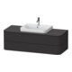 Duravit Meuble sous-lavabo Happy D.2 Plus 130x55 cm, 2 tiroirs, plan vasque mat graphite-1