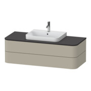 Duravit Meuble sous-lavabo Happy D.2 Plus 130x55 cm, 2 tiroirs, taupe mat-1
