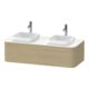 Duravit Meuble sous lavabo Happy D.2 Plus 130x55 cm, f Kons, 1 tiroir, chêne méditerranéen-1