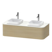 Duravit Meuble sous lavabo Happy D.2 Plus 130x55 cm, f Kons, 1 tiroir, chêne méditerranéen