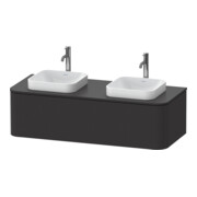 Duravit Meuble sous-lavabo Happy D.2 Plus 130x55 cm, f Kons, 1 tiroir, graphite mat