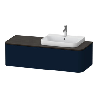Duravit Meuble sous-lavabo Happy D.2 Plus 130x55cm, 1 tiroir, AWT, B droite, bleu mat
