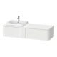 Duravit Meuble sous lavabo Happy D.2 Plus 160x55 cm, 2 tiroirs, AWT, gauche, chêne mat