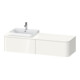 Duravit Meuble sous lavabo Happy D.2 Plus 160x55 cm, 2 tiroirs, blanc brillant-1