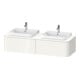 Duravit Meuble sous-lavabo Happy D.2 Plus 160x55 cm, 2 tiroirs, blanc brillant-1