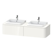 Duravit Meuble sous-lavabo Happy D.2 Plus 160x55 cm, 2 tiroirs, blanc brillant