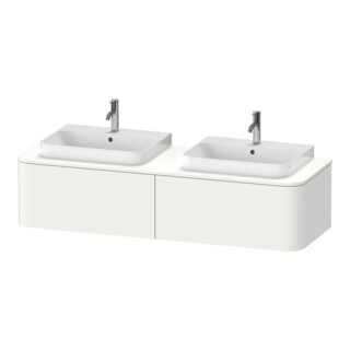 Duravit Meuble sous lavabo Happy D.2 Plus 160x55 cm, 2 tiroirs, blanc mat