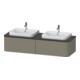Duravit Meuble sous-lavabo Happy D.2 Plus 160x55 cm, 2 tiroirs, blanc satin mat-1
