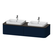 Duravit Meuble sous lavabo Happy D.2 Plus 160x55 cm, 2 tiroirs, bleu mat s-mat
