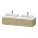 Duravit Meuble sous-lavabo Happy D.2 Plus 160x55 cm, 2 tiroirs, f AWT, B bs, Medit. Ei-1